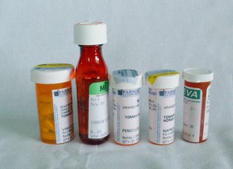 Bottles of medicine