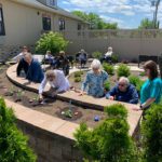 Seniors gardening