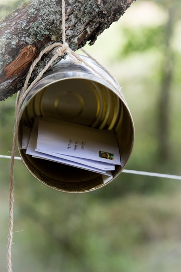 Open mailbox with letters inside